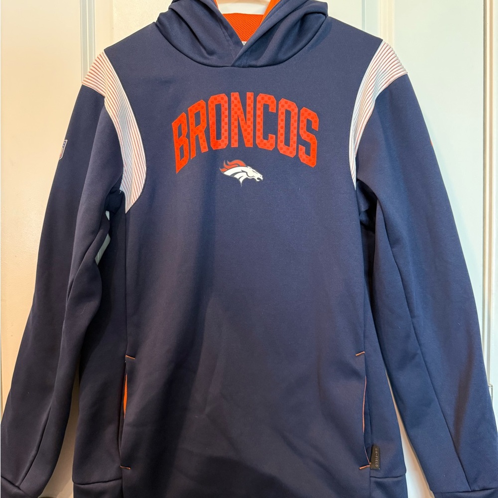 NFL Denver Broncos Blue and Orange Hoodie